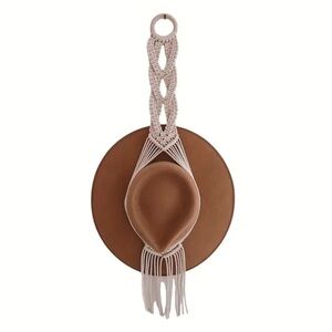 Macrame single hat holder